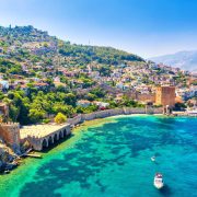 Aerial View Of Alanya In Turkiye