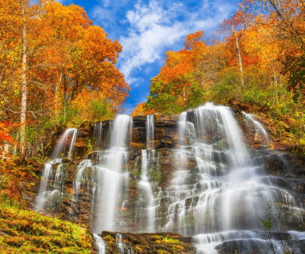 Skyscraping Waterfalls & Cheap Cozy Cabins: Explore This Underrated State Park With Boundless Fall Foliage