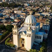 Aerial View Of San Salvador, El Salvador,  Central America