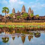 Angkor Wat temple in Siem Reap in Cambodia.