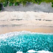 Aerial View Of A Beach In Colima, Mexico